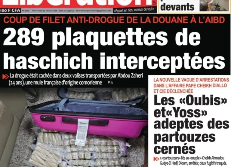 Découvrez les Unes des journaux sénégalais du mercredi 04 mars 2026