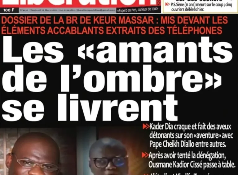 Découvrez les Unes des journaux sénégalais du vendredi 27 mars 2026