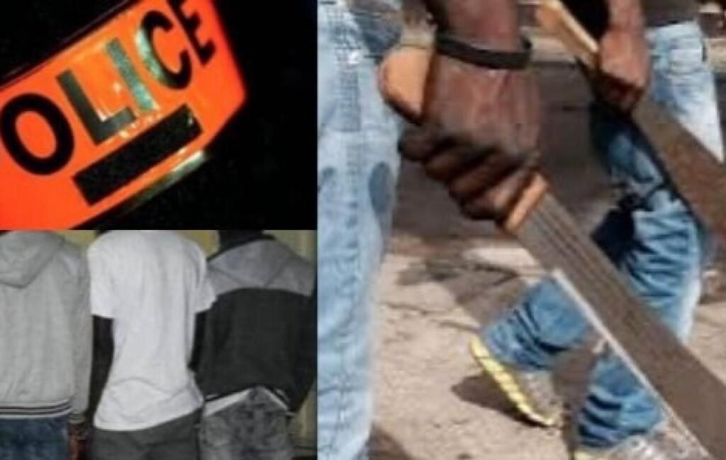 six agresseurs armés de machettes attaquent un homme