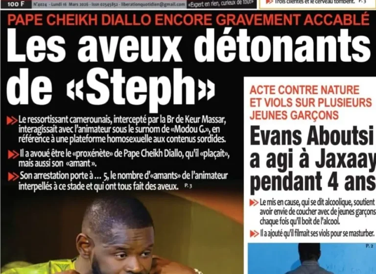 Découvrez les Unes des journaux sénégalais du lundi 16 mars 2026