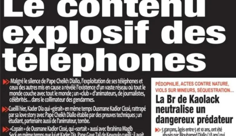Découvrez les Unes des journaux sénégalais du jeudi 26 mars 2026