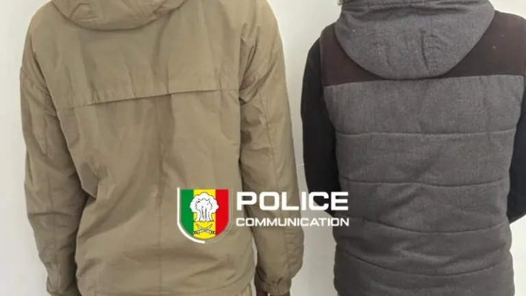 Deux individus ont été interpellés par le Commissariat d’arrondissement des Parcelles Assainies pour leur implication présumée dans un vol
