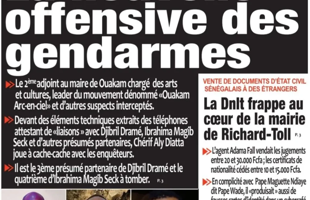 Découvrez les Unes des journaux sénégalais du mercredi 15 avril 2026