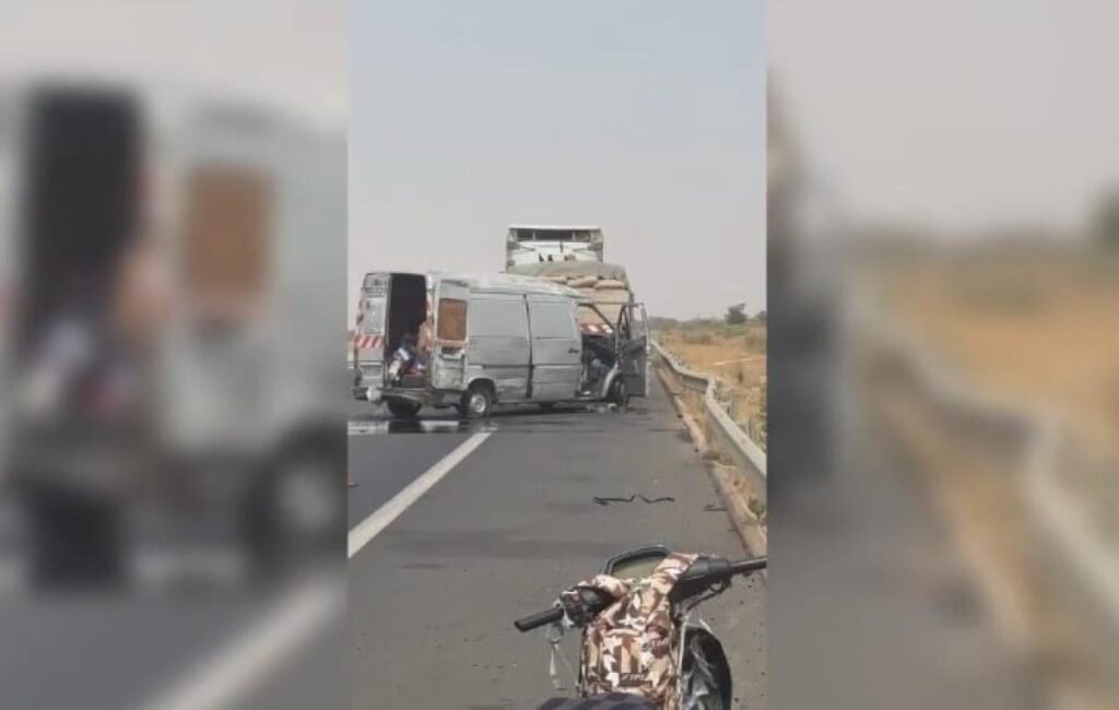 Thiès : Un camion de ciment percuté par une camionnette, un blessé enregistré