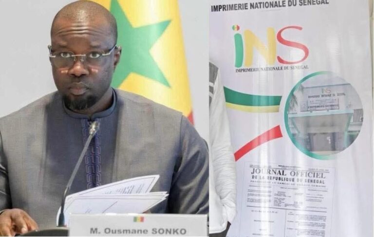Imprimerie nationale : Sonko propose cinq axes de réforme pour moderniser la structure