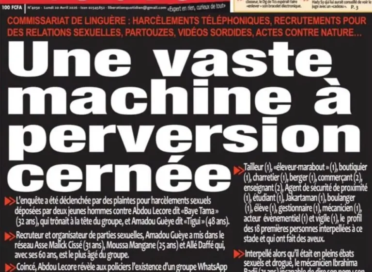 Découvrez les Unes des journaux sénégalais du lundi 20 avril 2026