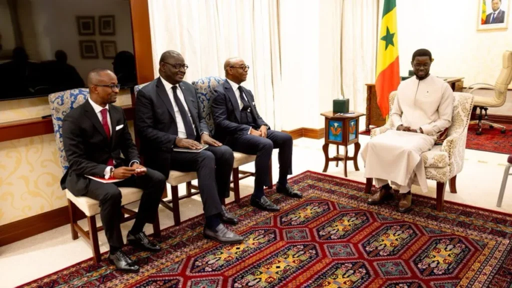 Bassirou Diomaye Faye reçoit la BOAD autour des enjeux économiques et de la dette