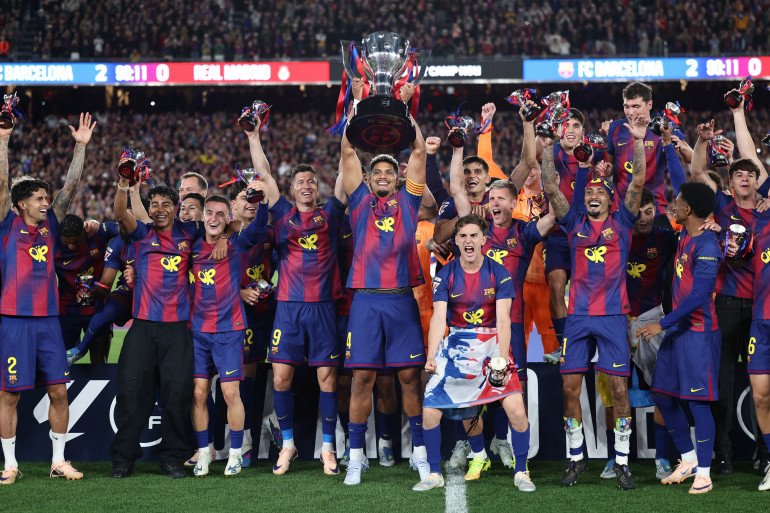Liga espagnole : Le FC Barcelone sacré champion en battant le Real Madrid Liga espagnole : Le FC Barcelone sacré champion en battant le Real Madrid