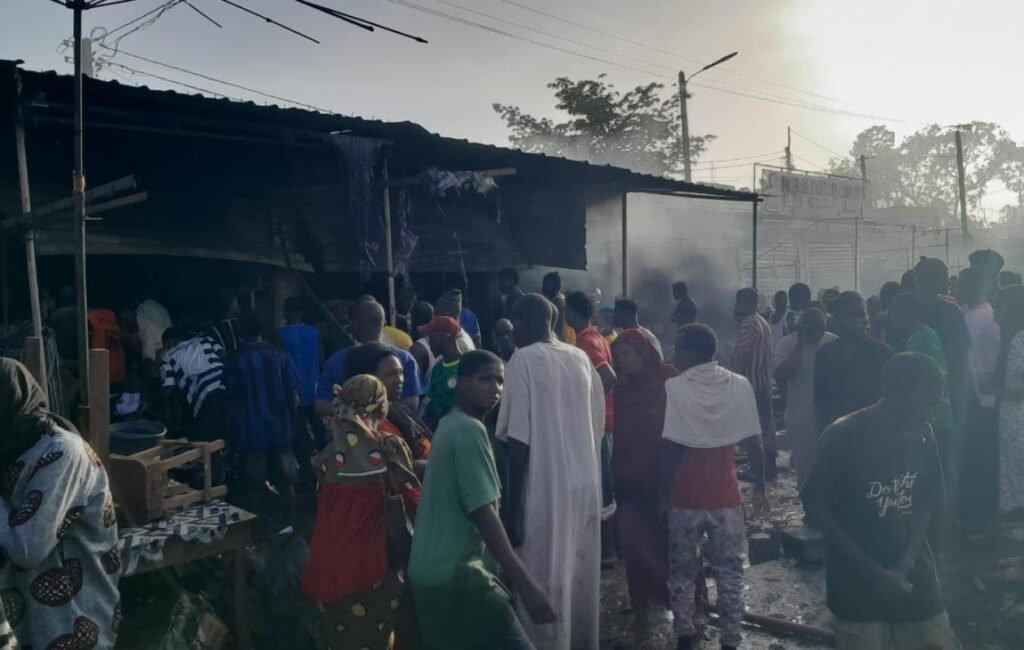Marché central de Tambacounda : Un violent incendie ruine plusieurs commerçants